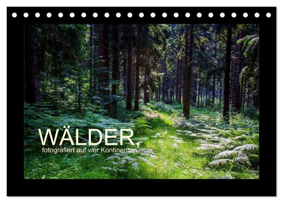 Wälder, fotografiert auf vier Kontinenten (Tischkalender 2026 DIN A5 quer), CALVENDO Monatskalender - Richard Walliser