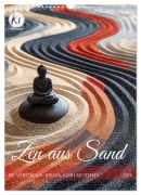 Cover-Bild zum Titel 'Zen aus Sand (Wandkalender 2026 DIN A3 hoch), CALVENDO Monatskalender' von 'Kerstin Waurick'