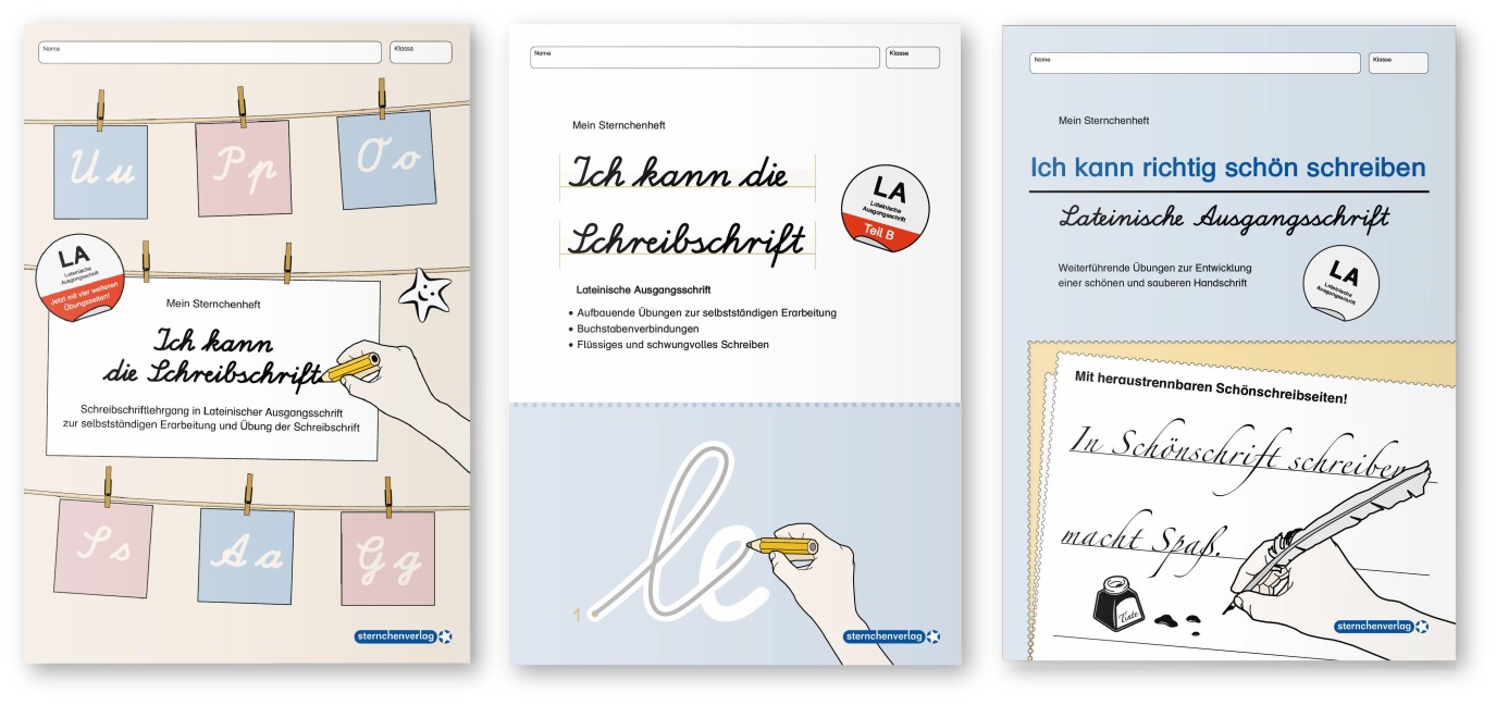 Ich kann die Schreibschrift Teil A + Teil B und Übungsheft in Lateinischer Ausgangsschrift - Katrin Langhans