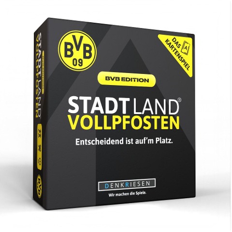 DENKRIESEN - STADT LAND VOLLPFOSTEN® - Das Kartenspiel - BVB EDITION - "Entscheidend ist auf'm Platz." - Denis Görz, Ricardo Barreto