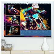 Cover-Bild zum Titel 'Stunts und Staub - das ultimative Abenteuer (hochwertiger Premium Wandkalender 2026 DIN A2 quer), Kunstdruck in Hochglanz' von 'Steffen Gierok-Latniak'