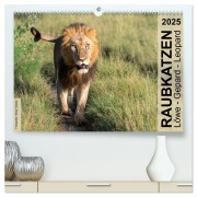 Raubkatzen - Löwe, Gepard, Leopard (hochwertiger Premium Wandkalender 2025 DIN A2 quer), Kunstdruck in Hochglanz - Silvia Trüssel