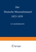 Cover-Bild zum Titel 'Der Deutsche Musenalmanach 1833-1839' von 'E F Kossmann'