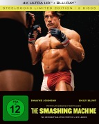 Cover-Bild zum Titel 'The Smashing Machine UHD + Blu-ray (Limited Steelbook)' von 'Benny Safdie, Nala Sinephro'