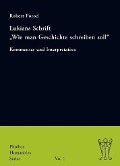 Cover-Bild zum Titel 'Lukians Schrift "Wie man Geschichte schreiben soll"' von 'Robert Porod'