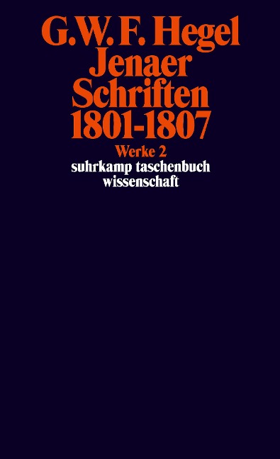 Jenaer Schriften 1801 - 1807 - Georg Wilhelm Friedrich Hegel