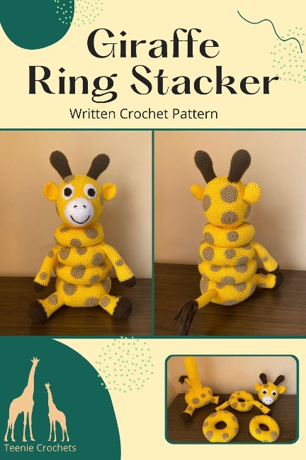 Giraffe Ring Stacker - Written Crochet Pattern - Teenie Crochets