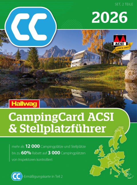 ACSI CampingCard & Stellplatzführer 2026 - 