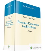 Cover-Bild zum Titel 'Formular-Kommentar GmbH-Recht' von ''