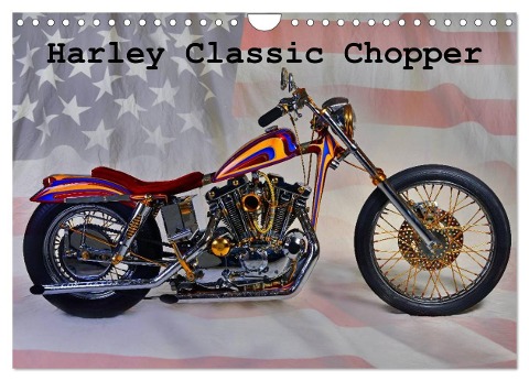 Harley Classic Chopper (Wandkalender 2024 DIN A4 quer), CALVENDO Monatskalender - Ingo Laue