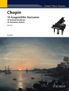 Cover-Bild zum Titel '10 ausgewählte Nocturnes' von 'Frédéric Chopin'