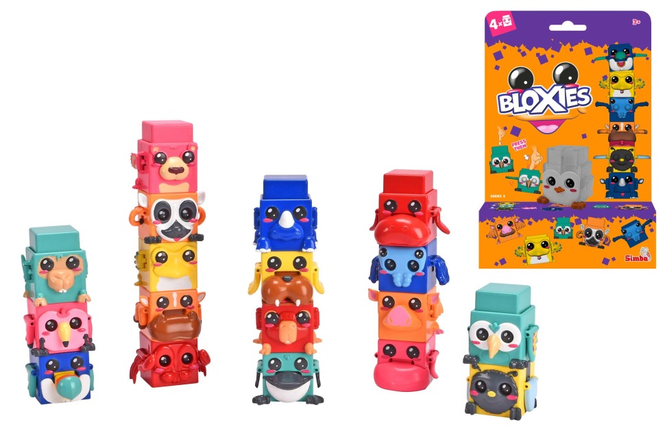 Bloxies Spielfiguren Serie 2, 4 St. - 
