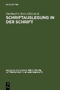 Schriftauslegung in der Schrift - 