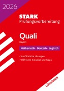 Cover-Bild zum Titel 'STARK Lösungen zu Mathematik, Deutsch, Englisch 9. Klasse - Quali Mittelschule 2026 Bayern - Prüfungsvorbereitung' von ''