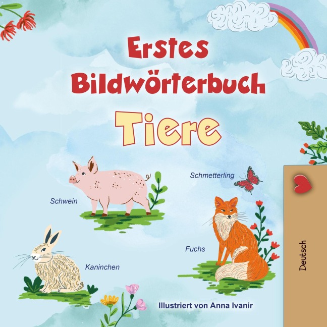 Erstes Bildwörterbuch Tiere (German Bedtime Collection) - Kidkiddos Books