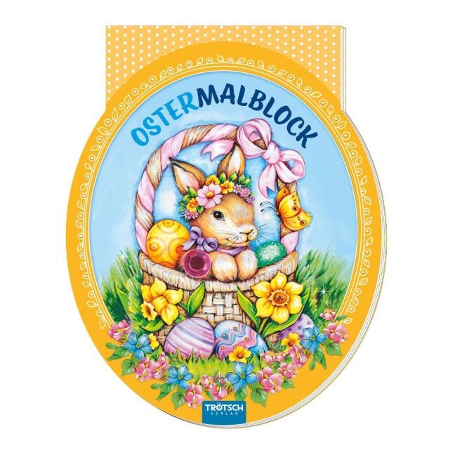 Trötsch Ostermalblock mit Glitzerstein - 