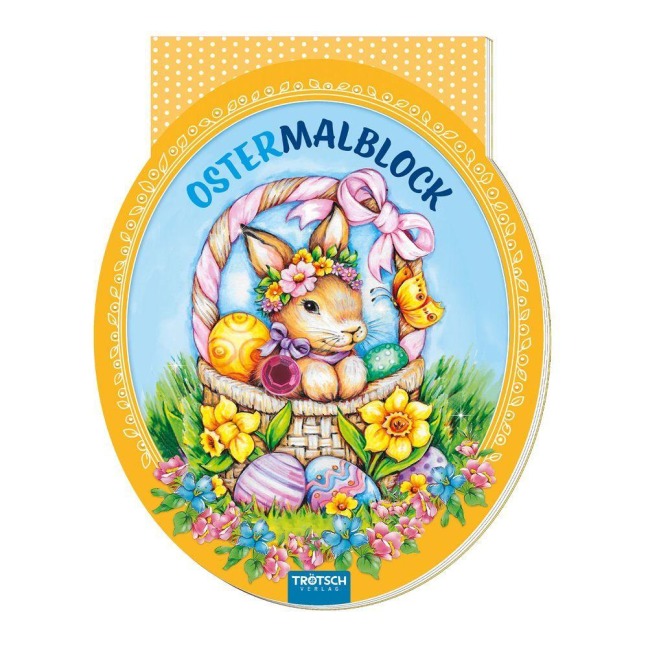Trötsch Ostermalblock mit Glitzerstein - 
