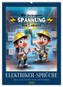 Elektrikersprüche (Wandkalender 2026 DIN A2 hoch), CALVENDO Monatskalender - Sabine Löwer