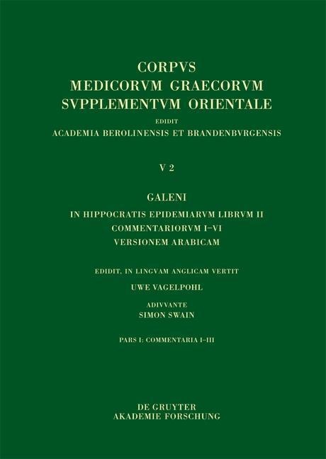 Galeni In Hippocratis Epidemiarum librum II Commentariorum I-III versio Arabica - 