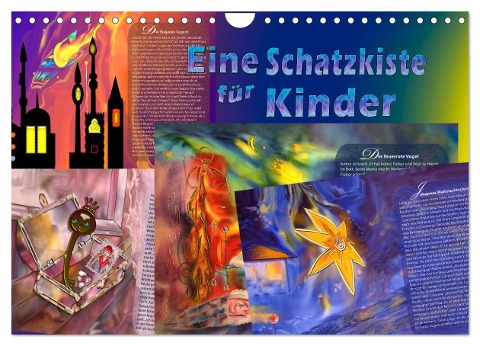 Eine Schatzkiste für Kinder (Wandkalender 2025 DIN A4 quer), CALVENDO Monatskalender - Eugenia Jurjewa und Christina Seidel