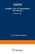 Cover-Bild zum Titel 'Jahrbuch der Preußischen forst- und Jagdgesetzgebung und Verwaltung' von 'O. Mundt'