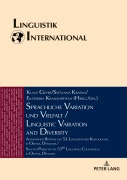 Cover-Bild zum Titel 'Sprachliche Variation und Vielfalt / Linguistic Variation and Diversity' von ''