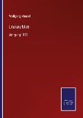 Cover-Bild zum Titel 'Literaturblatt' von 'Wolfgang Menzel'