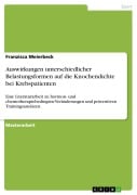 Cover-Bild zum Titel 'Auswirkungen unterschiedlicher Belastungsformen auf die Knochendichte bei Krebspatienten' von 'Franzisca Meierbeck'