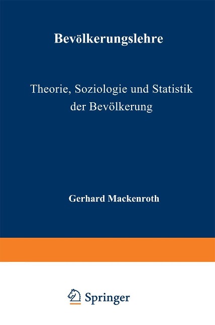 Bevölkerungslehre - G. Mackenroth