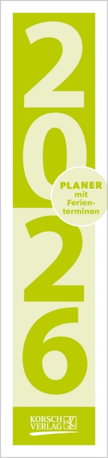 Streifenplaner Compact Grün 2026 - 