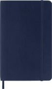 Moleskine 12 Monate Wochen Notizkalender 2026, Pocket/A6, 1 Wo = 1 Seite, rechts linierte Seite, Weicher Einband, Saphir - 