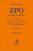 Cover-Bild zum Titel 'Zivilprozessordnung. ZPO' von 'Heinz Thomas, Klaus Reichold, Hans Putzo, Rainer Hüßtege, Carl Friedrich Nordmeier'