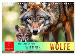 Wölfe - die Stimme der Wildnis (Wandkalender 2026 DIN A4 quer), CALVENDO Monatskalender - Peter Roder