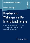 Cover-Bild zum Titel 'Ursachen und Wirkungen der De-Internationalisierung' von 'Matthis Schneegaß'