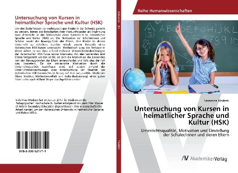 Untersuchung von Kursen in heimatlicher Sprache und Kultur (HSK) - Valentina Modesti