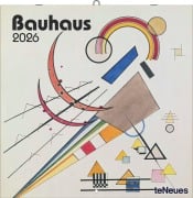 Cover-Bild zum Titel 'N NEUMANNVERLAGE - Bauhaus 2026 Broschürenkalender, 30x30cm, Wandkalender mit ausgewählten Kunstwerken, internationalen Feiertagen, Mondphasen und viel Platz für Notizen' von ''