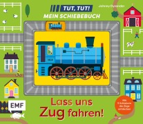 Cover-Bild zum Titel 'Tut, Tut! - Mein Schiebebuch: Lass uns Zug fahren!' von ''