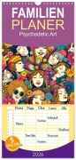 Cover-Bild zum Titel 'Familienplaner 2026 - Psychodelic Art mit 5 Spalten (Wandkalender, 21 x 45 cm) CALVENDO' von 'E. Corsano'