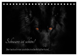 Cover-Bild zum Titel 'Schwarz ist schön! Der lackschwarze altdeutsche Schäferhund (Tischkalender 2026 DIN A5 quer), CALVENDO Monatskalender' von 'Rena Werz'