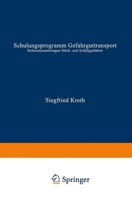 Schulungsprogramm Gefahrguttransport - 