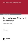 Cover-Bild zum Titel 'Internationale Sicherheit und Frieden' von 'Heinz Gärtner'