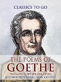 Cover-Bild zum Titel 'The Poems of Goethe, Translated in the Original Metres' von 'Johann Wolfgang Von Goethe'
