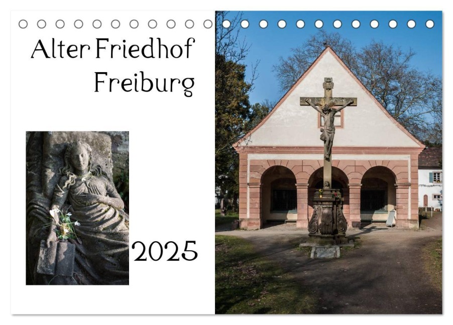 Alter Friedhof Freiburg (Tischkalender 2025 DIN A5 quer), CALVENDO Monatskalender - Joerg Muehlbacher