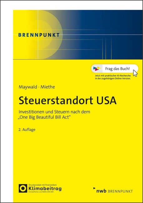 Steuerstandort USA - Andreas Maywald, Norbert Miethe