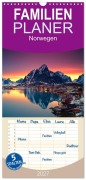 Cover-Bild zum Titel 'Familienplaner 2027 - Norwegen mit 5 Spalten (Wandkalender, 21 x 45 cm) CALVENDO' von 'Christian Bothner'