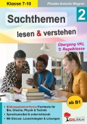 Cover-Bild zum Titel 'Sachthemen lesen und verstehen / Band 2: Übergang VKL zur Regelklasse' von 'Phoebe Antonia Wagner'