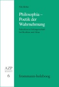 Cover-Bild zum Titel 'Philosophia - Poetik der Wahrnehmung' von 'Nils Röller'