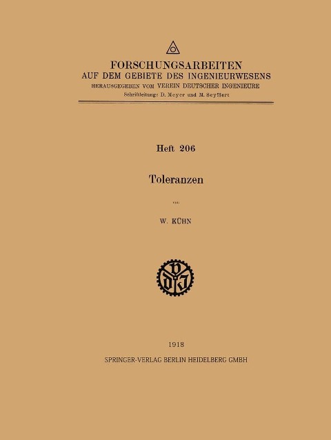 Toleranzen - W. Kühn
