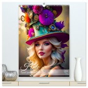 Cover-Bild zum Titel 'Hüte - fantasievoll und verrückt (hochwertiger Premium Wandkalender 2026 DIN A2 hoch), Kunstdruck in Hochglanz' von 'Fotodesign Verena Scholze'