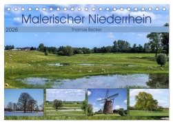 Cover-Bild zum Titel 'Malerischer Niederrhein (Tischkalender 2026 DIN A5 quer), CALVENDO Monatskalender' von 'Thomas Becker'